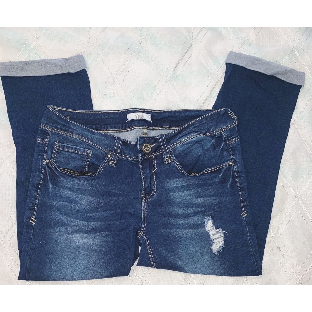 YMI Blue Denim Capris SIZE 3